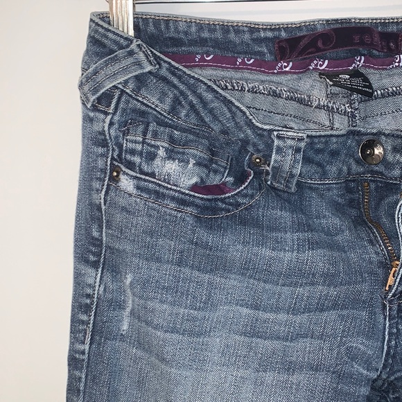 Refuge boot leg jeans minimal distressed stretch - Picture 2 of 7